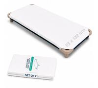 Bisoo Sábana Ajustable para Hamaca Guardería 53x132 Algodón - Set 2 Blanco