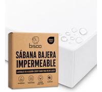 Bisoo Sabana Magica Bajera 35x75 Blanca para Moises Capazo y Cochecito Bebe