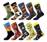 BISOUSOX Calcetines Divertidos para Hombres Calcetines de Algodón Calcetines Coloridos Calcetines Locos de Moda para Hombres con Patrón Calcetines Clásicos Zapatos Novedosos Regalo para Esposo Amigo