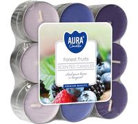 Bispol Velas de té perfumadas, 18 unidades, fruta del bosque