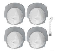 Bissell 2610 2611 - Juego de filtros de vacío ligeros para turbo, filtros lavables con cepillo