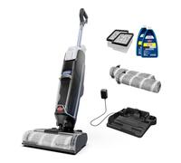 Bissell CrossWave Edge - Aspiradora y fregona inalámbrica en seco y húmedo, limpiador de suelos con limpieza de bordes ZeroGap, rollo de cepillo sin enredos, rollos de cepillo extra, filtros, solución