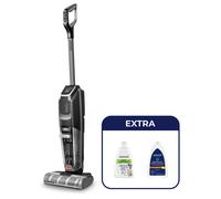Bissell CrossWave OmniForce Edge Select 3999N Aspiradora vertical multiusos a batería 22 AW, para suelo duro y alfombra, 0.63 L tanque agua limpia, 30 min autonomía, negro y gris