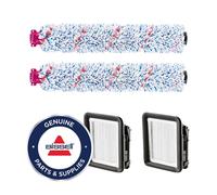 BISSELL Kit de Filtro y Rodillo de Cepillo CrossWave, Incluye 2 Cepillos Multisuperficie Doble Acción de Microfibra y Nailon, 2 Filtros de Aire de Recambio, Recambios Originales, 3826
