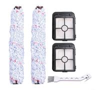Bissell para piezas de repuesto CROSSWAVE, paquete de 2 rollos de cepillo y filtros compatibles con los modelos 1713Z 1866 1868 2328 2305 para limpieza al vacío en seco y húmedo para el cuidado del