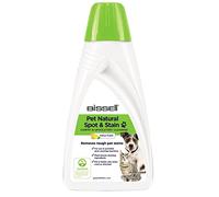 BISSELL Pet Natural Spot & Stain, solución de limpieza para limpiadores de alfombras portátiles BISSELL SpotClean, para su uso en alfombras, tapicería, tapetes e interiores de vehículos, 1 litro, 3370