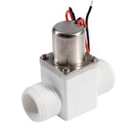 Bistabiles Válvula solenoide de plástico para control de impulsos, interruptor automático de agua para inodoros e irrigación, conexión G1/2 pulgadas (pegamento 211B)