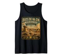 Bisti De-Na-Zin Nuevo México Vintage Badlands Travel Camiseta sin Mangas