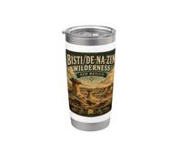Bisti De-Na-Zin Nuevo México Vintage Badlands Travel Vaso térmico de acero inoxidable de doble pared