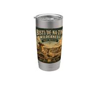 Bisti De-Na-Zin Nuevo México Vintage Badlands Travel Vaso térmico de acero inoxidable de doble pared