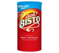 Bisto Gránulos de salsa de sal reducida sabrosos y deliciosos para comidas familiares abundantes, tambor de 350 g (paquete de 1)