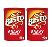 Bisto Gravy Granules 190g - Salsa Inglesa Instantánea para Carne - Gravy Británica Tradicional para Roast Beef, Pollo y Puré de Patatas - Pack Laborawi (2 x 190g)