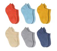 bistyle 6 pares de calcetines de bebé de algodón para recién nacidos de 0 a 6 meses a 3 años | calcetines sin costuras | calcetines para niños y niñas, rojo, 3-6 Meses