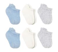 bistyle 6 pares de calcetines de bebé de algodón para recién nacidos de 0 a 6 meses a 3 años | calcetines sin costuras | calcetines para niños y niñas, azul, 12-24 meses