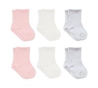 bistyle 6 pares de calcetines de bebé de algodón para recién nacidos de 0 a 6 meses a 3 años | calcetines sin costuras | calcetines para niños y niñas, Rosa., 2-3 años