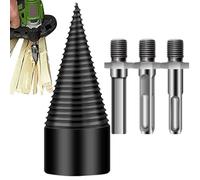 Bit de taladro de separador de madera - Cortador de troncos de leña resistente | Accesorio de taladro eléctrico desmontable | Splitter duradero para un fácil procesamiento de leña