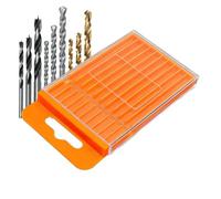 Bit Organizer Case Box, Compact Bit Storage Container, Portable Pull Out Small Parts Storage with Compartments, Garage Tool and Small Parts Holder, Twist Tap Bits Project Use