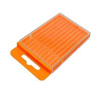 Bit Organizer Case Box, Compact Bit Storage Container, Portable Pull Out Small Parts Storage with Compartments, Garage Tool and Small Parts Holder, Twist Tap Bits Project Use