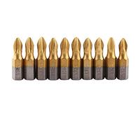 Bit PH2 Destornillador magnético Bit, 1 Set Punta hexagonal Bit Punta cruzada Recubierto de Titanio 1/4" v¨￠stago Hexagonal 25 mm Longitud PH2 Antideslizante magn¨|Tico S.2 Destornillador bits