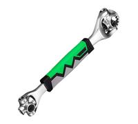 Bit Ratchet 52-in-1 Ergonomic Socket Wrench | 360° Rotate Head Spanner Metal Tool 30x3x3cm 420g | Effort-Saving Multi-Function Wrench for Auto Repair Motorcycle Industrial Maintenance Technician