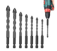 Bit Set For Drill - Quick-Change Drill Bits For Metal, Wood, Concrete, And Ceramic | Shock-Resistant Precision Driver For Industrial, Electrical, Plumbing, And Outdoor Use Woodworking