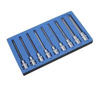 Bit/Star Torx hembra 1/2" 9pcs T27 - T70 profundo por BERGEN A828