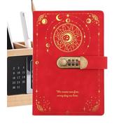 Bitácora Con Cierre De Seguridad - Cuaderno A5 PU 21,2x14,7cm Clave Digital | Agenda Conidencial Anotaciones Manuscritas | Libro Registros Personales 200 Hojas Alumnos Escritores Viáticos Despachos Na