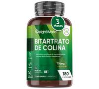 Bitartrato de Colina 714 mg · 180 Cápsulas Veganas · Función Hepática y Metabolismo de Lípidos