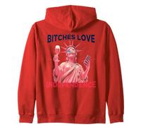 Bitches Love Independence Funny 4th of July Men Women Sudadera con Capucha