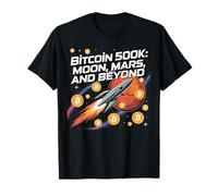 Bitcoin a 500k, Luna, Marte y más allá, criptomonedas HODL bitcoin Camiseta
