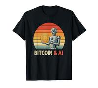 Bitcoin & AI KI Roboter Minería digital Nakamoto HODL Bitcoin Camiseta