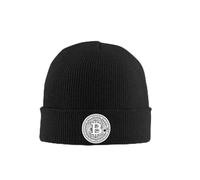 Bitcoin BTC Crypto Currency Warm Knitted Cap Fashion Bonnet Hat Autumn Winter Outdoor Beanies Hats for Unisex Adult