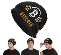 Bitcoin BTC Los Bancos compran Bitcoin Gorros Unisex para Adultos Gorros de Punta Gorra de Punto Hip Hop cálido Otoño, Invierno al Aire Libre Sombreros con Calaveras