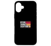 Bitcoin Cambia Todo Libertad Dinero revolución Bitcoin Carcasa para iPhone 16 Plus