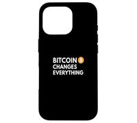 Bitcoin Cambia Todo Libertad Dinero revolución Bitcoin Carcasa para iPhone 16 Pro