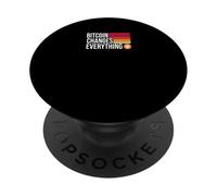Bitcoin Cambia Todo Libertad Dinero revolución Bitcoin PopSockets PopGrip Adhesivo