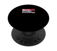 Bitcoin Cambia Todo Libertad Dinero revolución Bitcoin PopSockets PopGrip Adhesivo