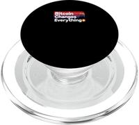 Bitcoin Cambia Todo Libertad Dinero revolución Bitcoin PopSockets PopGrip para MagSafe