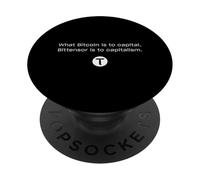 Bitcoin Capital, Capitalismo Bittensor PopSockets PopGrip Adhesivo