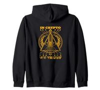 Bitcoin & Crypto - In Crypto We Trust (Halftone) Sudadera con Capucha