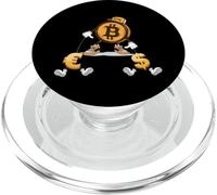 Bitcoin Dólar Euro Perro Correa Criptocurrencia Cartera PopSockets PopGrip para MagSafe