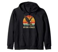 Bitcoin & Eagles Eagle Mining digital Nakamoto HODL Bitcoin Sudadera con Capucha
