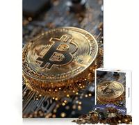 Bitcoin en Placa de Circuito Impreso Rompecabezas para Adultos de 1000 Piezas Práctica de razonamiento Fácil de Usar Bordes de Primera Calidad Un Regalo Encantador (50x75cm)
