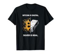 Bitcoin es Digital La Plata es Real Diseño de Activos de Camiseta