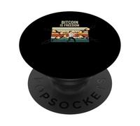 Bitcoin es Libertad Dinero Sonido descentralizar Esperanza Bitcoin PopSockets PopGrip Adhesivo