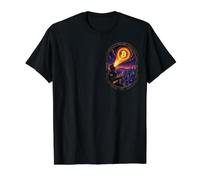 Bitcoin Orange HODL The Line! Póster de Anime Crypto Warrior Camiseta gráfica económica, Hombre, Negro, XL