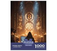 Bitcoin Puzzle Imposible,desafío for Adults BTC Entretenimiento Creativo 1000 Piezas Obra De Arte De Juego De para Adultos, Regalos A Partir De 14 Años 70x50cm/1000pcs