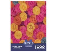 Bitcoin Puzzle Imposible,desafío para Adultos BTC Entretenimiento Creativo 1000 Piezas Obra De Arte De Juego De para Adultos, Regalos A Partir De 14 Años 38x26cm/1000pcs