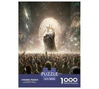 Bitcoin Puzzle Imposible,desafío para Adultos BTC Juego Educativo 1000 Piezas Obra De Arte De Juego De para Adultos Y Niños A Partir De 12 Años 38x26cm/1000pcs