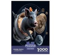 Bitcoin Puzzles Imposible,desafío for Adults BTC Juego Educativo 1000 Piezas Obra De Arte De Juego De para Adultos Y Niños A Partir De 12 Años 70x50cm/1000pcs